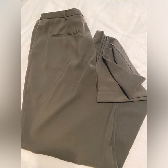 Ladies brown Banana Republic Stretch wide leg dress pants size 14 - Picture 8 of 12